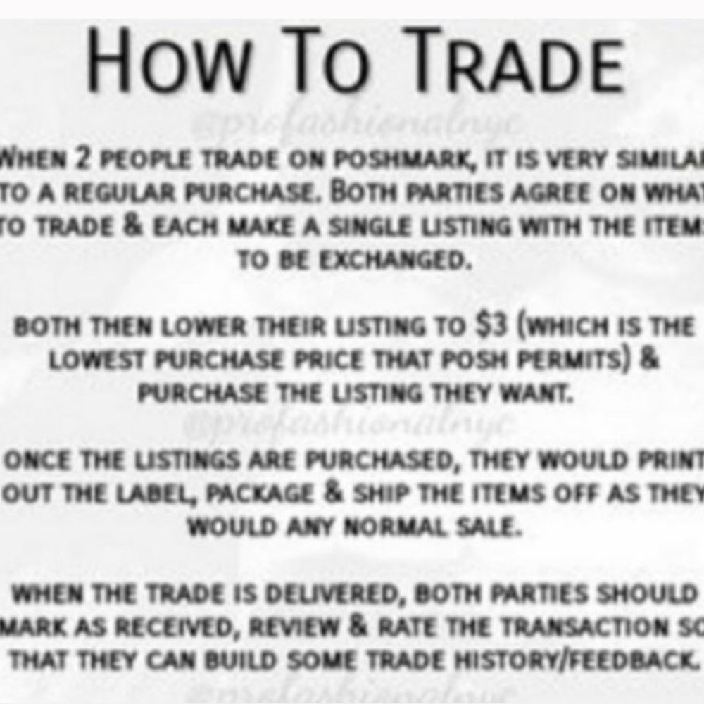 How to trade